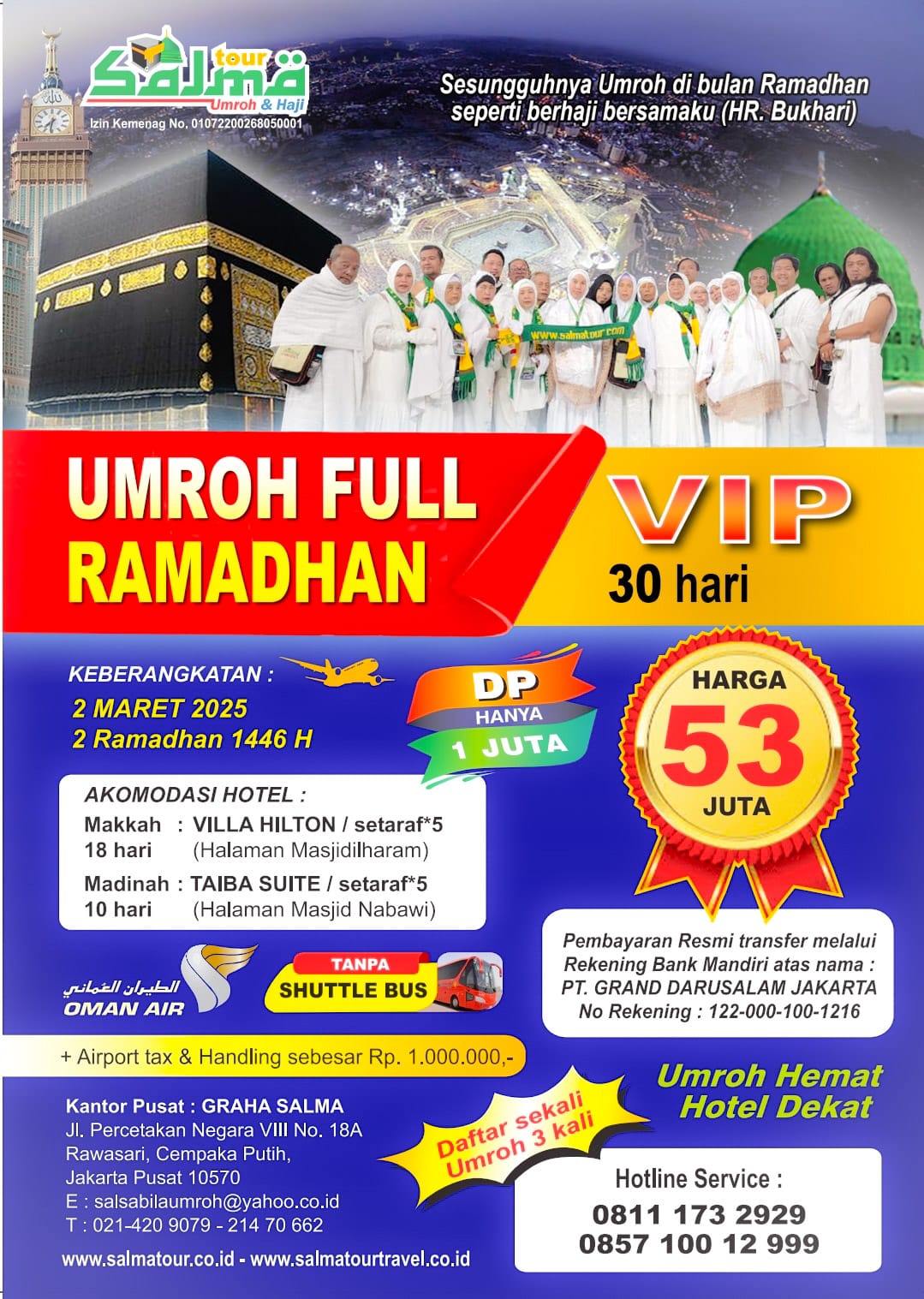Umroh full ramadhan VIP