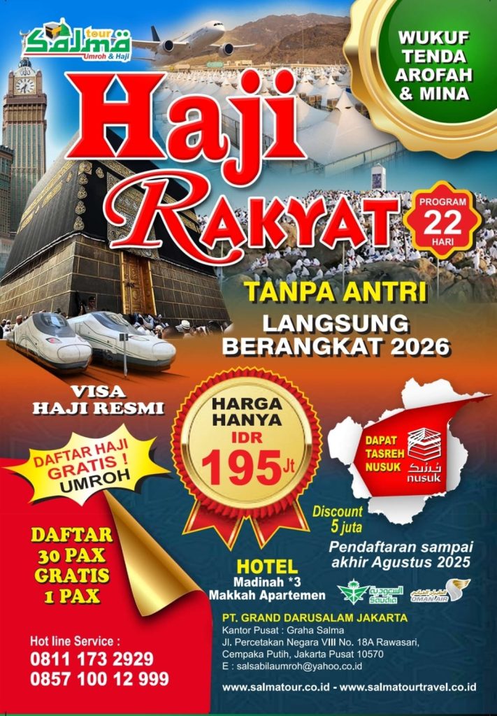 Haji Tanpa Antri Resmi 2026: Langsung Berangkat, Harga Terjangkau