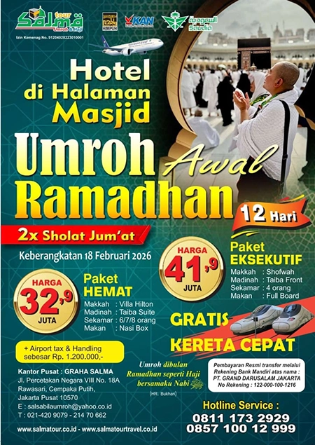 Paket Umroh Awal Ramadhan 2026