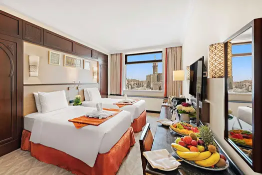 Pemandangan Kamar dan Jarak Hotel Anjum Makkah